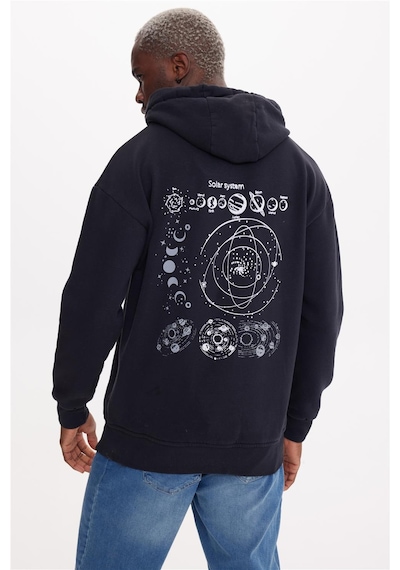The Crow Solar Siyah Hoodıe Sweatshırt Siyah