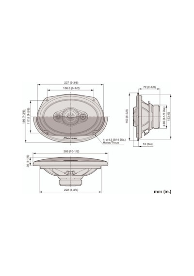 Pioneer Ts-a6961f 450 Watt 6x9 Oto Hoparlör