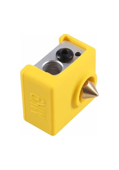 Koodmax 3 Adet E3d-v6 Sıcaklığa Dayanıklı Mk8 / Mk9 Alüminyum Isıtıcı Blok Silikon Kılıfı - Sarı