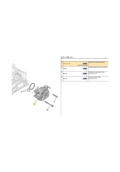 Vakum Pompası 207 208 308 508 Euro6 1,6 9804021880-f009d02881