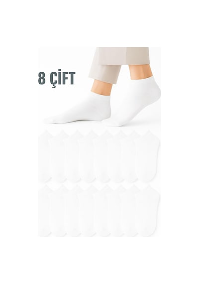 Arma Yıldız Kadın Beyaz Terletmez Comfort Pamuklu Patik Çorap 8 Çift Beyaz Arma Yıldız Kadın Beyaz Terletmez Comfort Pamuklu Patik Çorap 8 Çift Beyaz