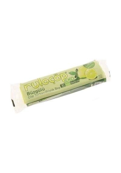 Büzgülü Çöp Torbası Büyük Boy Limon Kokulu 10 Adet 65 x 70 CM