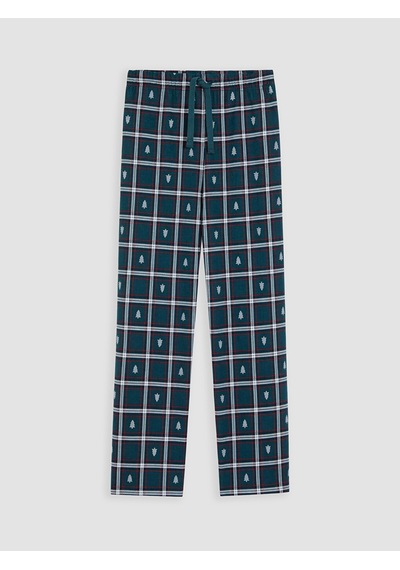 LC Waikiki Lc Waıkıkı Yeşil Yılbaşı Temalı Erkek Pijama Takım