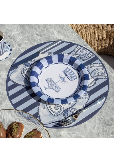 Bluey Kağıt Amerikan Servis 39 Cm 12'li Paket Beyaz