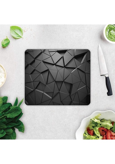 Tr Antrasit Kristal Cam Kesme Tahtası 29cm X 34cm Diğer