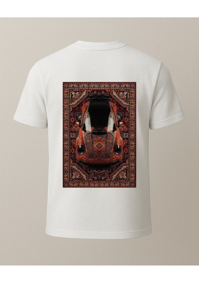 Etnik 911 Baskılı T-shirt Beyaz
