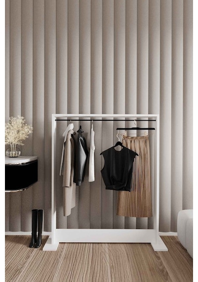 Decormet Salvitor Elbise Askısı Beyaz Beyaz