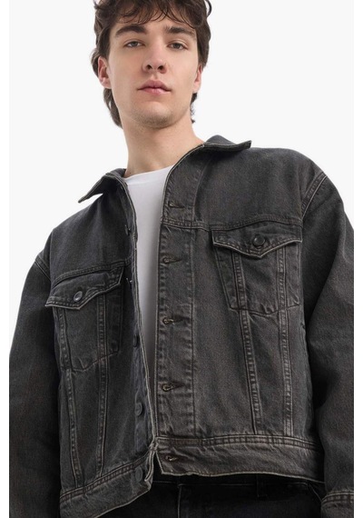 DeFacto %100 Pamuk Oversize Geniş Kalıp Mevsimlik Baharlık Jean Ceket E5470AX25SPNM36 DeFacto %100 Pamuk Oversize Geniş Kalıp Mevsimlik Baharlık Jean Ceket E5470AX25SPNM36