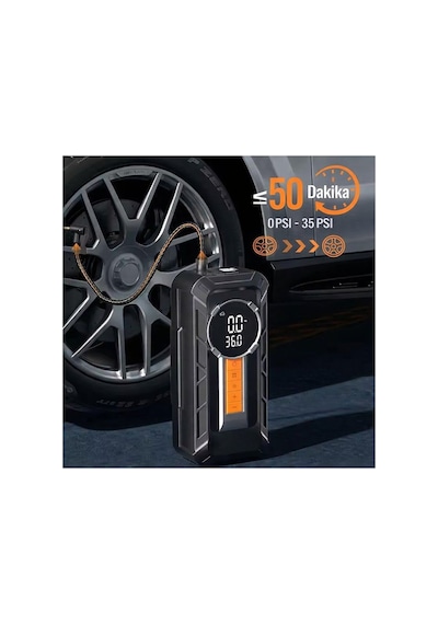 Akü Takviye Cihazı Araç Hava Kompresörü 1000a 150 Psı 8000 Mah