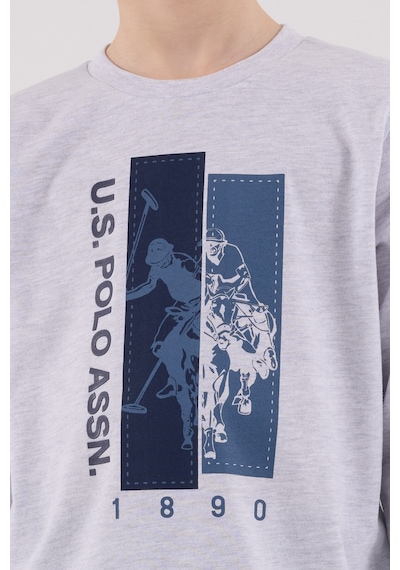 U.S. Polo Assn. U.s. Polo Assn Erkek Çocuk Gri Pijama Takımı Us2206-c-v1
