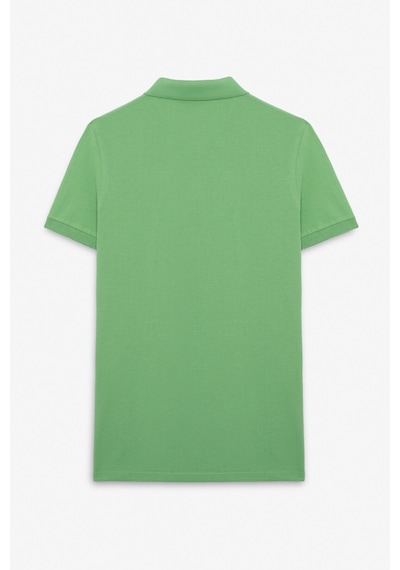 Grimelange Flexore Erkek %100 Pamuk Kısa Kollu Regular Fit Yeşil Polo Yaka T-shirt Yeşil