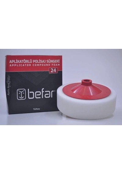 Befar Aplikatörlü Polisaj Süngeri Beyaz 150x45mm O24012