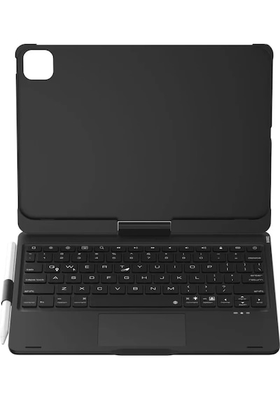 Newface Apple İpad Pro 11 2024 F11 Ats Kılıf Magic Dönen Klavyeli Tablet Kılıf - Siyah Tablet Kılıfı