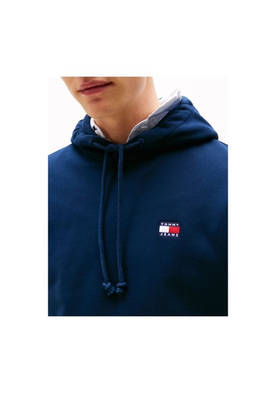 Tommy Hilfiger Tjm Reg Badge Hoodıe Ext Erkek Mavi Kazak - Dm0dm20258 Mavi