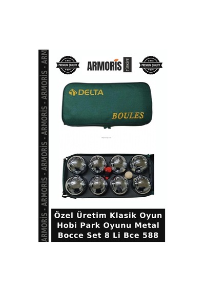 Özel Üretim Klasik Oyun Hobi Park Oyunu Metal Bocce Set 8 Li Bce 588