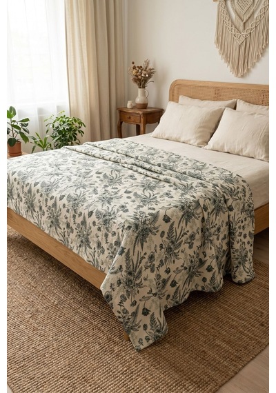 Cotton Collection Tek Kişilik Pike Rose Garden 160x230 Çok Renkli