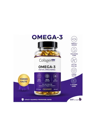 Collagen Forte Platinum Omega 3 Premium Balık Yağı 90 Kapsül