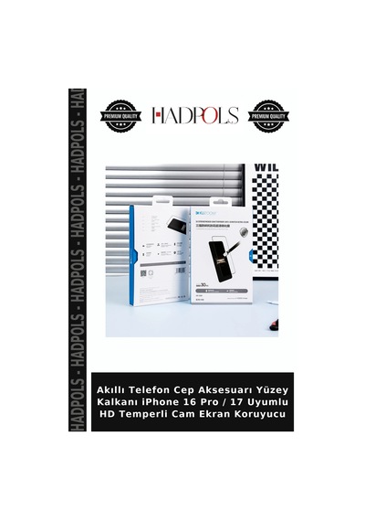 Akıllı Telefon Cep Aksesuarı Yüzey Kalkanı İphone 16 Pro / 17 Uyumlu Hd Temperli Cam Ekran Koruyucu