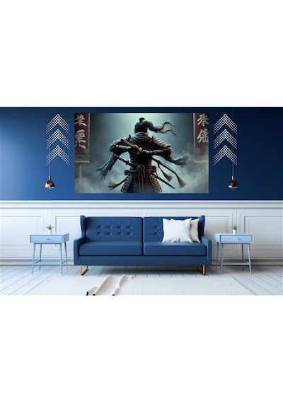 Ti-play İskelet Shogun 60x90cm Modern Samuray Pvc Çerçevesiz Tablo