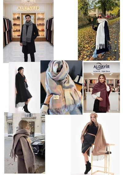 Aldaıyr 7 Polar Ormos Sıcak Tutan Soft Touch Erkek Kaşkol Atkı Çok Renkliat07-5