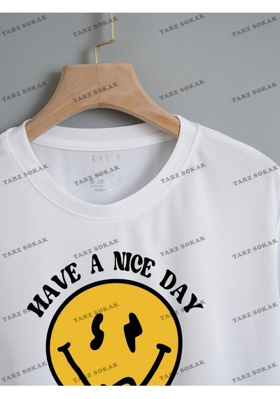 Startmore Crop Ckod-232913 Karikatür & Sloganlı Grafik Crop Ckod-232913 Tee Beyaz