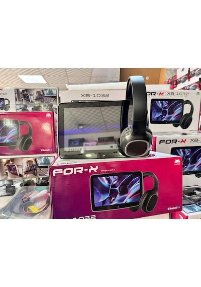 For-x Xb-1032 Portatif Koltuk Arkası 2 Ad. Monitör Başlık 2/32gb