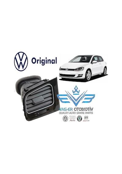 Golf 7 Iç Ön Göğüs Torpido Havalandırma Izgarası (Sol)5G1819703R