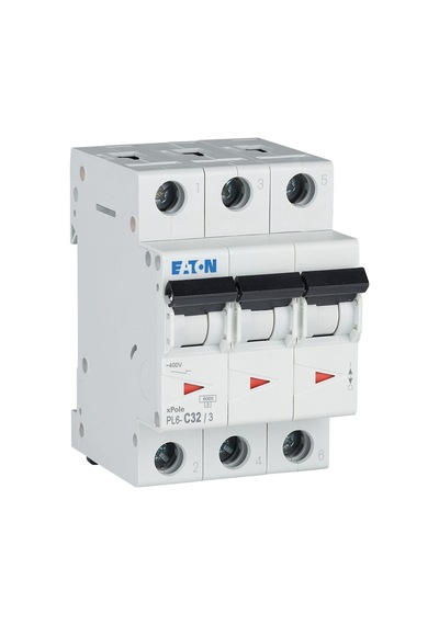 Eaton 286604 Minyatür Devre Kesici - 6ka - C Eğrisi - 3x32a