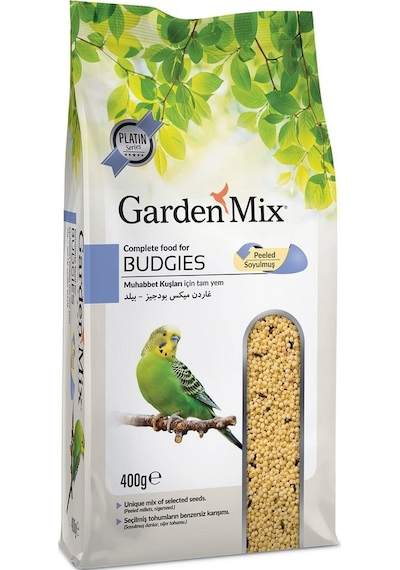 Garden Mix Platin Soyulmuş Kabuksuz Muhabbet Kuşu Yemi 400 Gr
