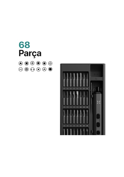 Akıllı Takip Edilebilr Cüzdan Ve 68 Parça Tornavida Seti
