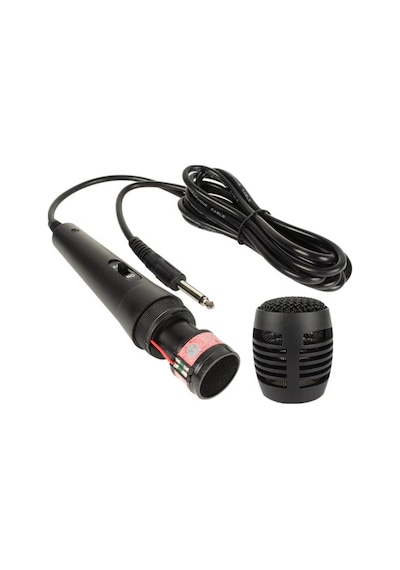 6,35mm Jack Girişli Dinamik Mikrofon 3 Metre Kablolu Karaoke Mikrofon