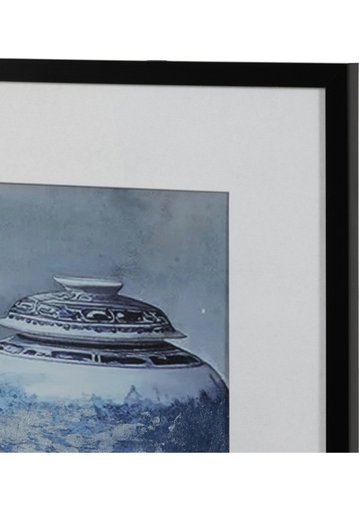 Mudo Home Blue Veıl Çerçeveli Yağlıboya Tablo 63x93 Cm