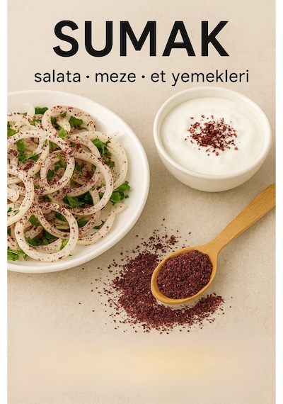 Sultanbahçe Sumak 110 Gr. - Doğal Ekşi Baharat - Katkısız - Salatalar Ve Et Yemekleri İçin