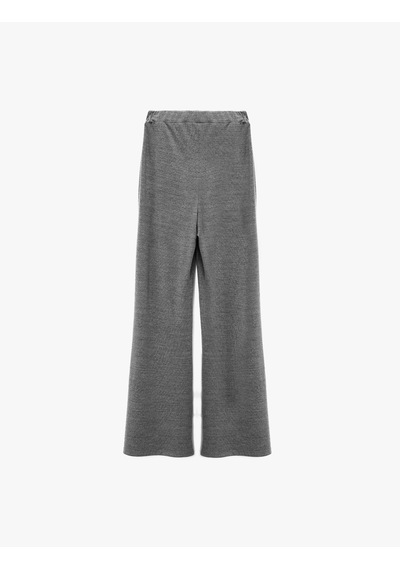 Koton Rahat Kalıp Düz Bol Paça Uzun Pijama Altı Antrasit Melange 6wlk40216mk Antrasit Melanj
