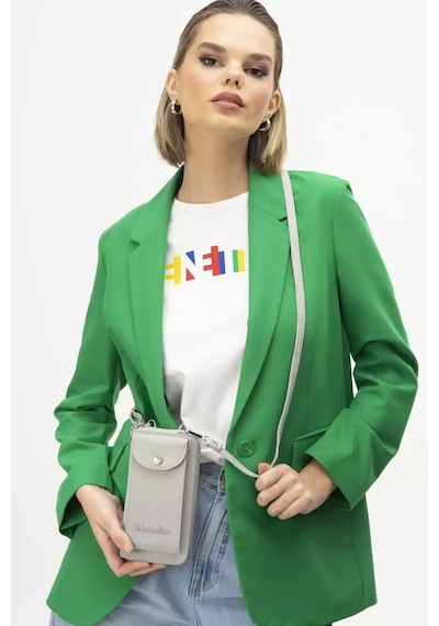 United Colors Of Benetton Gri Omuz Askılı Kadın Cüzdan/çanta Bnt-1213