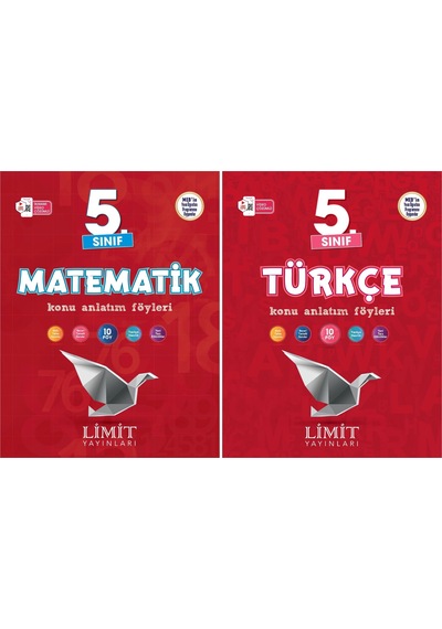 Limit 2025 5. Sınıf Matematik + Türkçe Konu Anlatım Seti 2 Kitap Güncel Müfredat