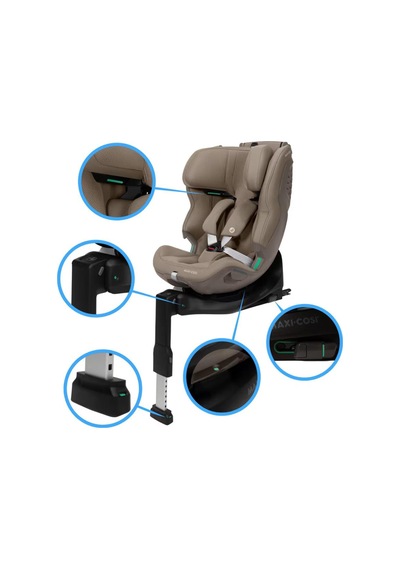 Maxi-cosi Emerald 360 Plus İ-size İsofix'li 360 Dönebilir Yatabilir 0-36 Kg Oto Koltuğu Authentic Truffle