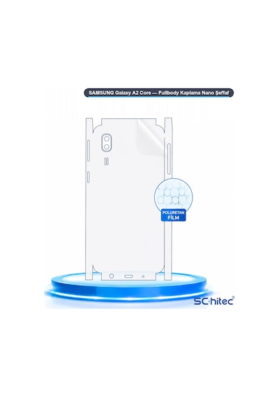 Samsung Galaxy A2 Core Uyumlu Fullbody Arka Kaplama Hidrojel Koruyucu Film 10677119