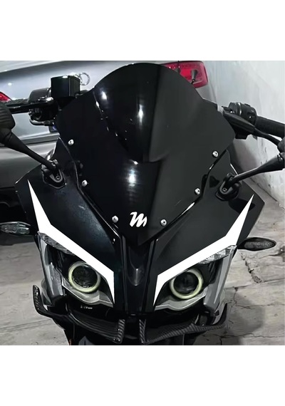 Bajaj Rs200 2'li Ön Kafa Sticker Etiket Modeli Beyaz