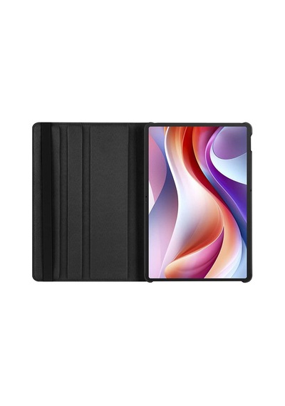 Lenovo Tab M11 2024 Tb-330fu Uyumlu 360 Dönebilen Standlı Pu Deri Tablet Kılıfı - Lacivert - T32014