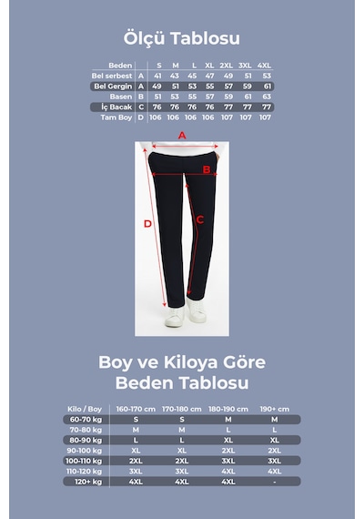 Goffra Erkek Flexon Ultra Esnek Relaxed Beli Lastikli Jogger Pantolon Lacivert M702-r0433-05 Lacivert
