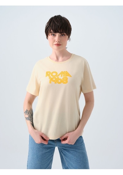LOFT Regular Fit Kadın Tshirt K.kol Lf2039130 Q1.v1 Bej