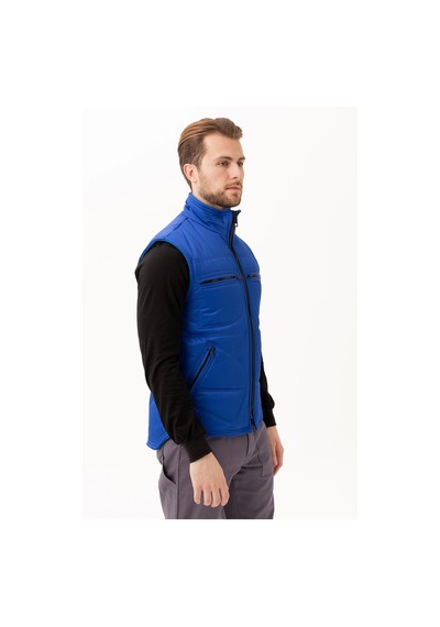 Melesa Kışlık İş Ve Outdoor Yelek - Suya Dayanıklı, Çok Cepli Saxmavi