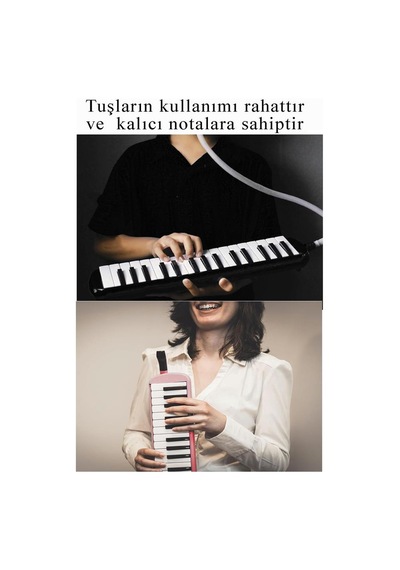 Melodika 32 Tuşlu Siyah Bez Çantalı 1 Adet Müzik Defteri A4 Plastik Kapak 40 Yaprak Spralli 1 Adet Hortumlu Melodika Askılı Taşıma Kulplu Okul Öğrenci