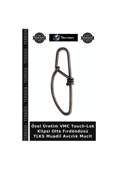 Özel Üretim Vmc Touch-lok Klipsi Olta Fırdöndüsü Tlks Muadil Avcılık Mucit No:4 - 7lı