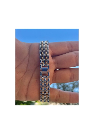 Zetro Vıntage Kare Taşlı Model Roma Rakamlı Metal Kadın Kol Saati Gümüş/sarıiçibeyaz - 582672123 Metalik