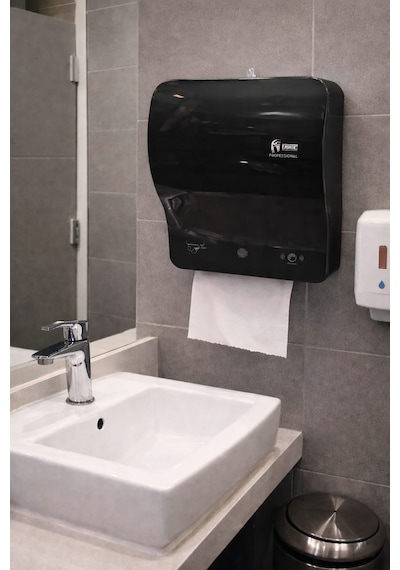 Aform Havlu Makinası Fotoselli Sensörlü 21cm Siyah
