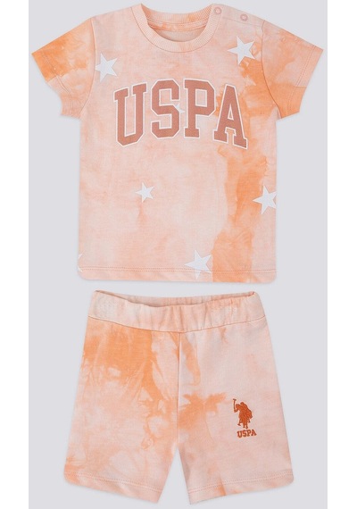 U.s. Polo 2li Takım T-shirt Somon-9617 Somon