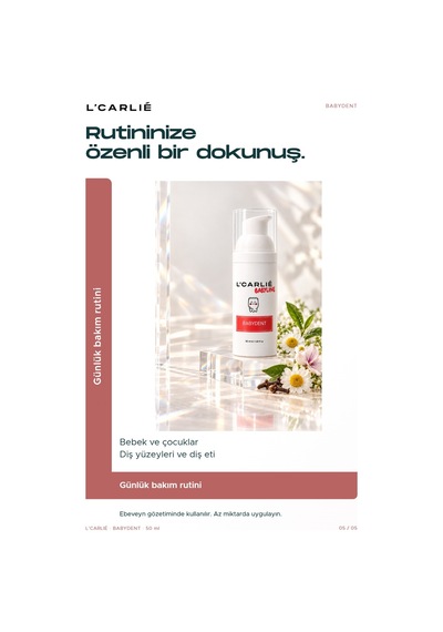 L'carlıe Babydent Bebek Ve Çocuk Diş Bakım Jeli 50 Ml
