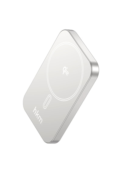 Mag Q-Elite Wireless 5.000 Mah 20W Qi2 Magsafe Uyumlu Manyetik Kablosuz Ince Powerbank Gümüş Renk